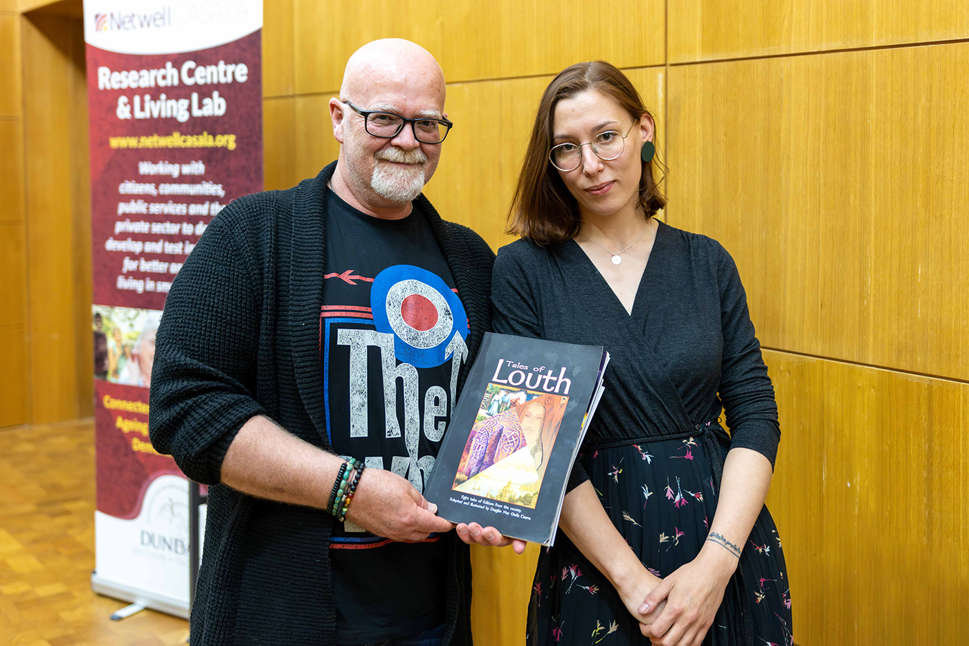 Declan Kerr with illustrator Reet-R Kestlane 